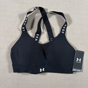 Under Armour Infinity High-Impact Black Sports Bra Size Small New W/ Tags